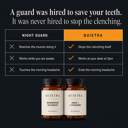 A guard was hired to save your teeth. It was never hired to stop the clenching.